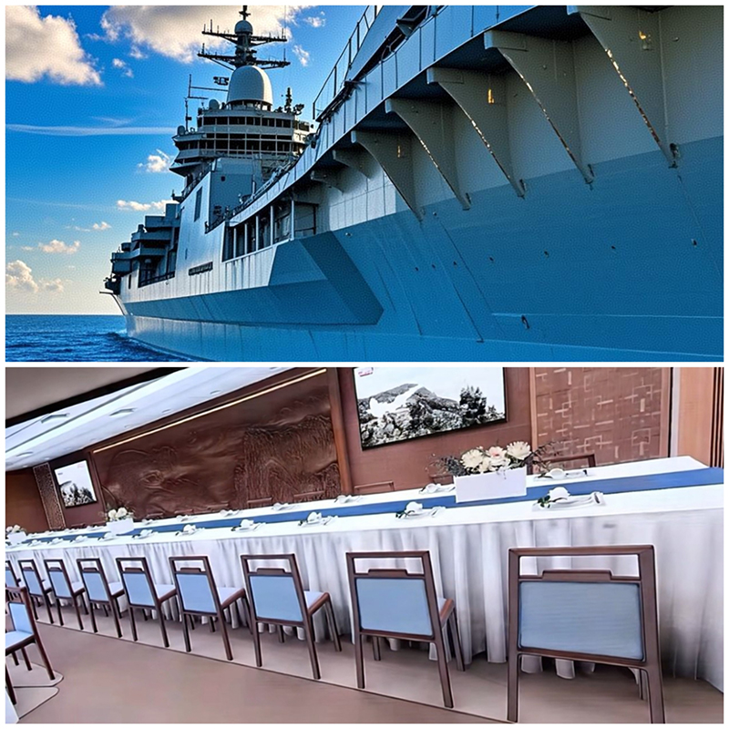 弹性地坪，为航母餐厅“静音”护航